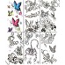 Временные татуировки в ассортименте Waterproof body tattoo stickers